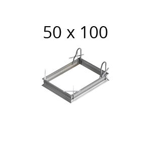 Cassa in acciaio scale retrattili dimensione 50-100