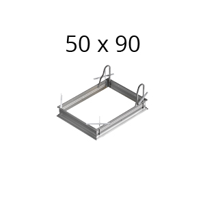 Cassa in acciaio scale retrattili dimensione 50-90