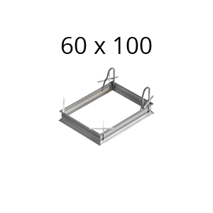 Cassa in acciaio scale retrattili dimensione 60-100