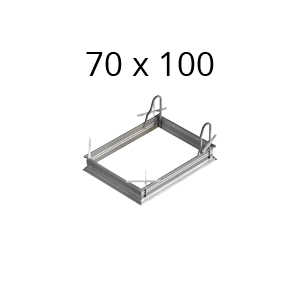 Cassa in acciaio scale retrattili dimensione 70-100