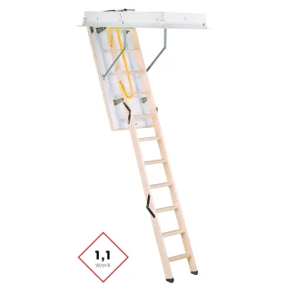 Scale Retrattili in legno euro trend