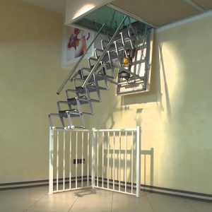 Scale Retrattili motorizzate eletriche Aci Alluminio 60 x 70