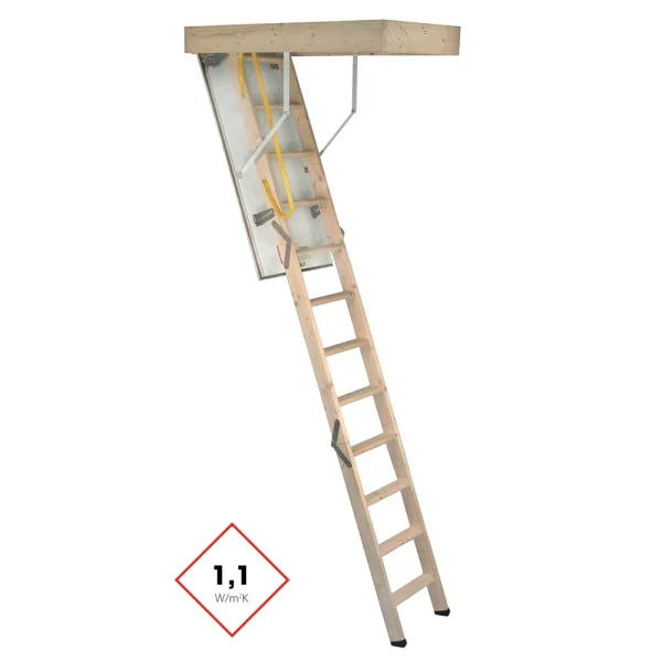 Scale Retrattili in legno complete