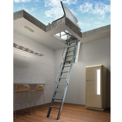 Scale Retrattili pantografo accesso copertura 70 x 90 H 300